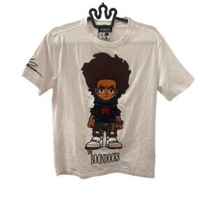 Official Boondocks Signature White 3D Huey Shirt Size Small